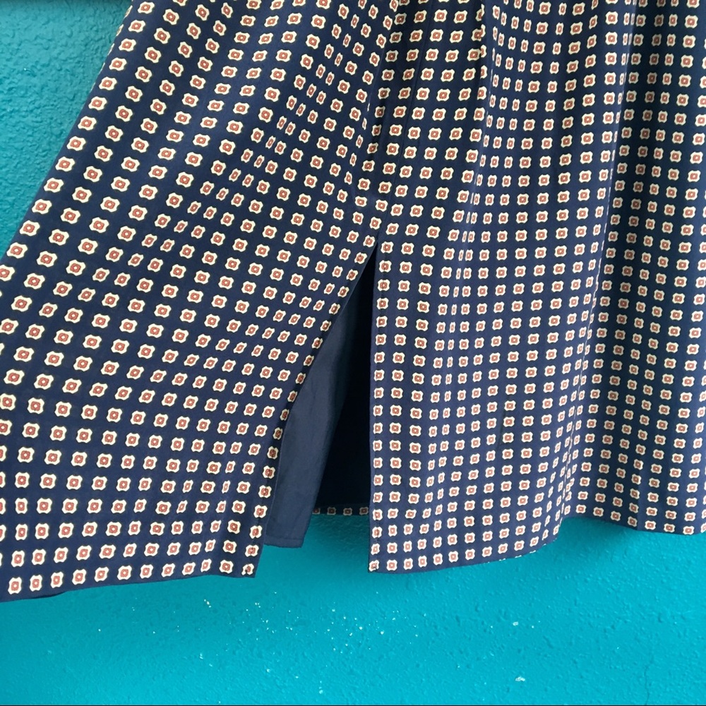 Madewell Ascot Silk Dots Print Double Slit Skirt 0 - Picture 3 of 8